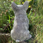 Dog Resin Ornament, Sitting Dog Garden Statue for Home & Outdoor Decoration (Pastoral Style)