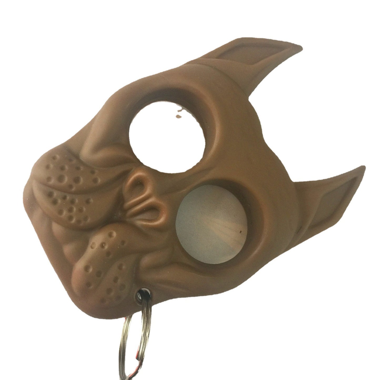 Dog Head Keychain, Girl Self-Defense Finger Lock