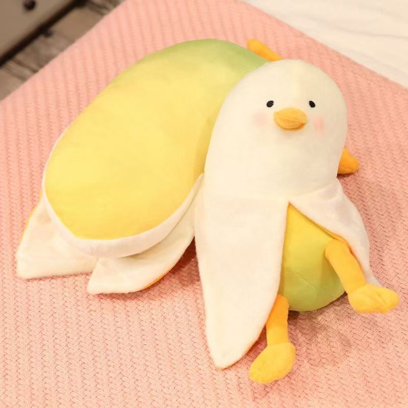 Mango Plush Chicken Toy – Cartoon Peeling Chick Doll