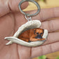 Acrylic Creative Cute Dog Keychain, Animal Cartoon Pendant with Single or Double-Sided Printing