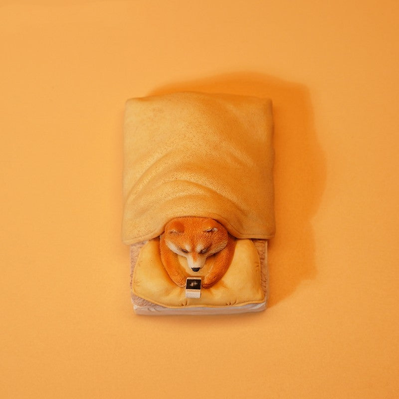 Cute Resin Shiba-Inspired Dog Ornaments, Cartoon Desktop Decorations (Single Dog 3.0 / 4.0)