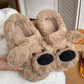 Cute Warm Nose Dog Shoes, Room Non-Slip Cotton Slippers
