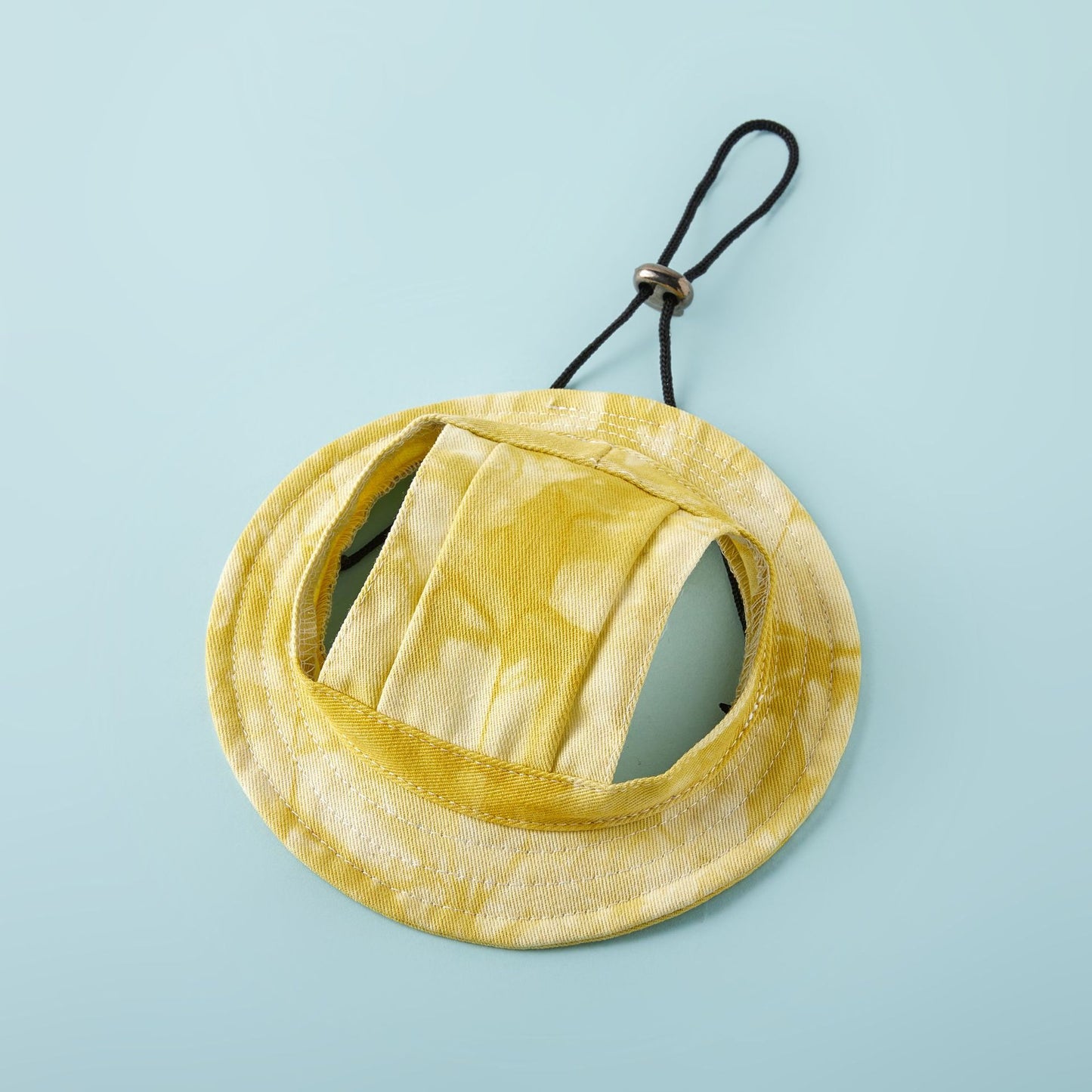 Tie-Dye Cotton Dog Sun Hat, Leaky Ears Anti-Shedding Pet Hat for All Seasons