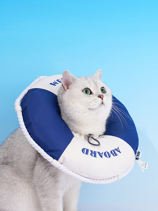 Cat & Dog Anti-Lick Recovery Collar, Soft Twill Comfort Ring for Post-Surgery Protection