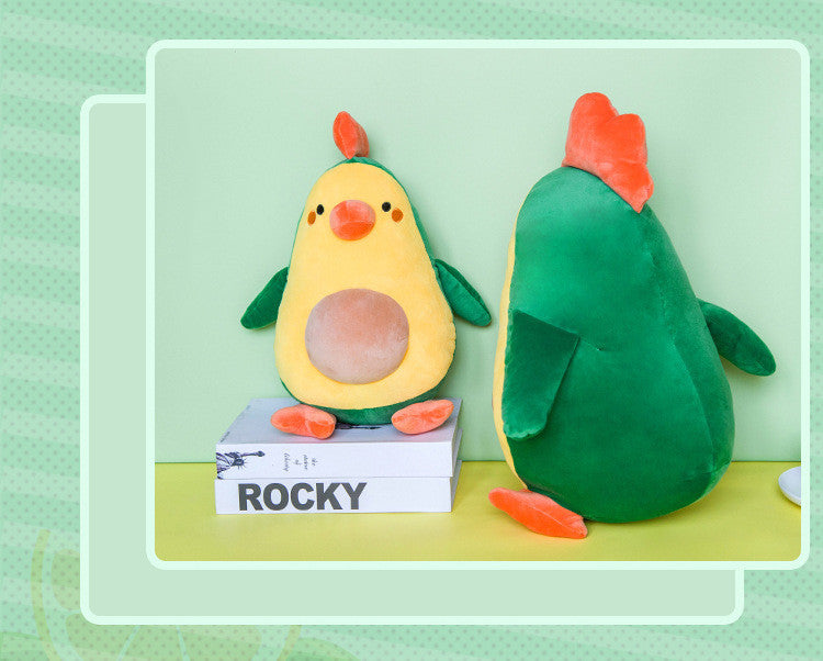 Avocado Chicken Pillow Doll – Soft Short-Plush Stuffed Animal