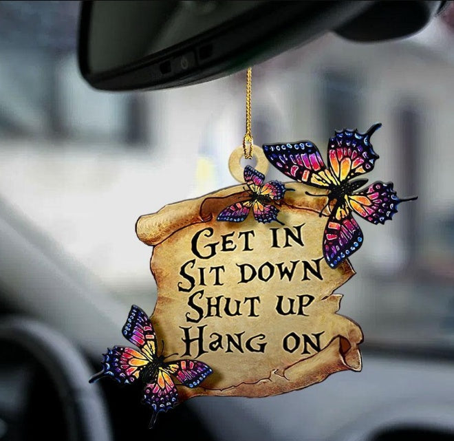 Sleeping Dog Angel Car Pendant, Acrylic Hanging Ornament for Cars, Doors & Home Decor