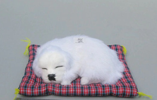 Quiet Comfort: Lovely Simulation Dog Plush Doll with Sound (Sleep Toy, $\mathbf{14\text{cm}}$).