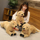 Lifelike Cuddles: Simulation Dog Plush Toy (Short Plush, PP Cotton Filled).