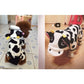 Winter Cow Costume Hoodie for Pets, Warm Hooded Sweatshirt for Dogs & Cats (XS–XL)