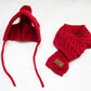Autumn & Winter Pet Wool Scarf and Hat Set, Trendy Dog Hat & Bib for Teddy, Pomeranian & Small Breeds