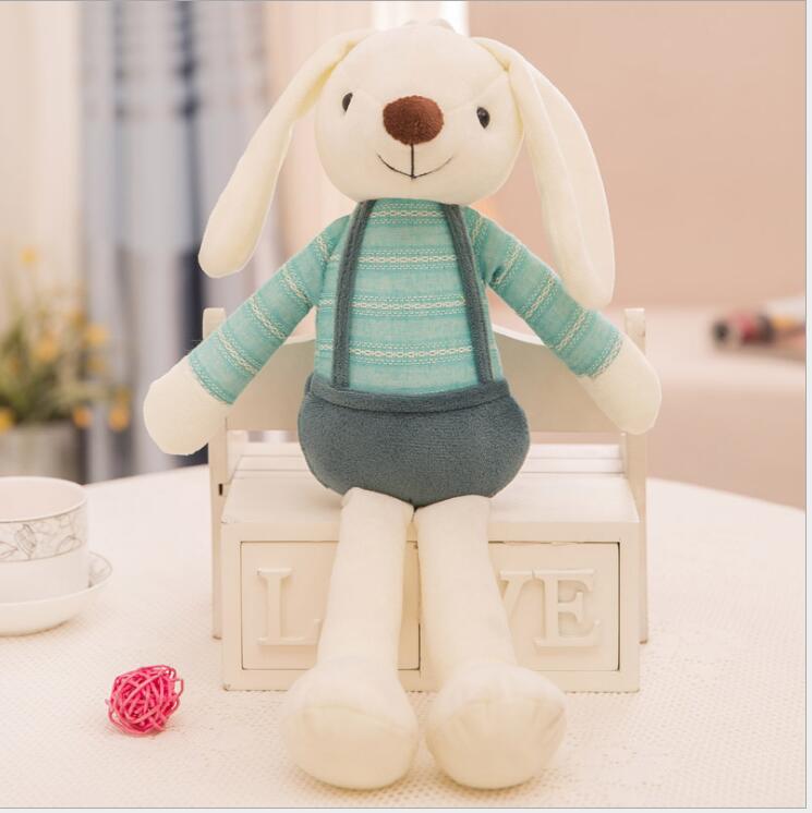 Cute Bunny Rabbit Plush Toy, Crystal Super Soft Plush Doll with PP Cotton Filling