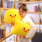 Cloud-Soft Cuddles: Little Yellow Duck Stuffed Toy (Stretch Spandex & Down Cotton).