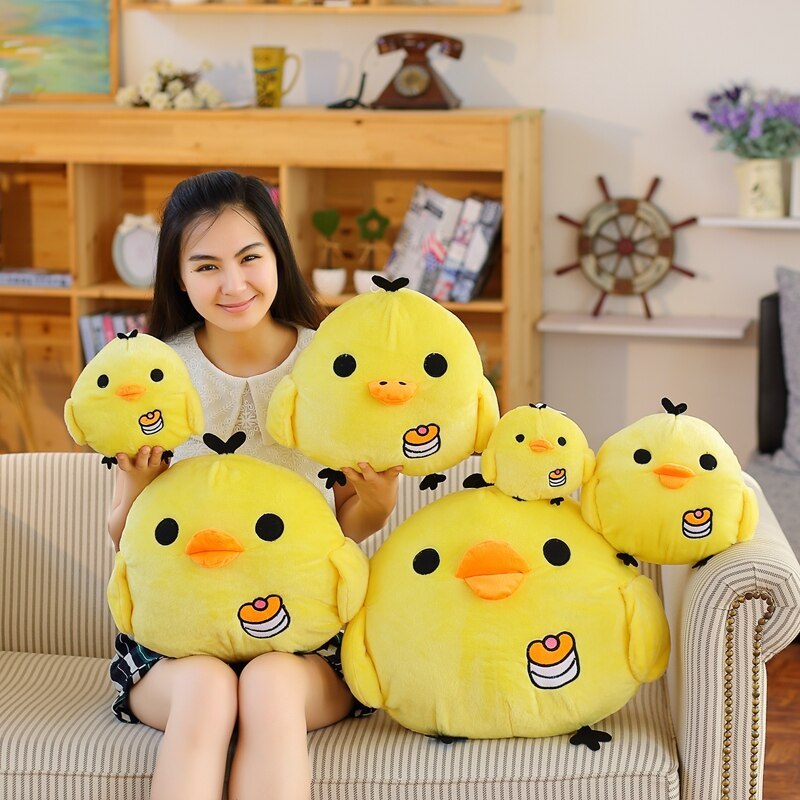 Small Yellow Chicken Plush Doll – Soft Short-Plush Stuffed Toy