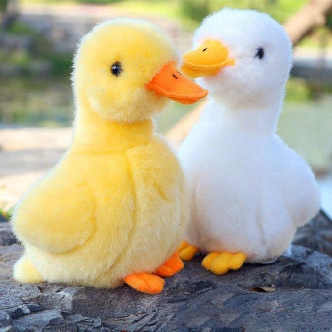 Simulation Plush Small Yellow Duck Doll – Cute 17cm Stuffed Toy for Kids