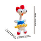 DIY Delight: Kawaii Big-Eyed Gurgy Chicken Doll Crochet Woven Material Kit (Japanese Style).