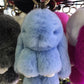 15cm Cute Plush Bunny Keychain, Genuine Rex Rabbit Fur Pom Pom Bag Charm