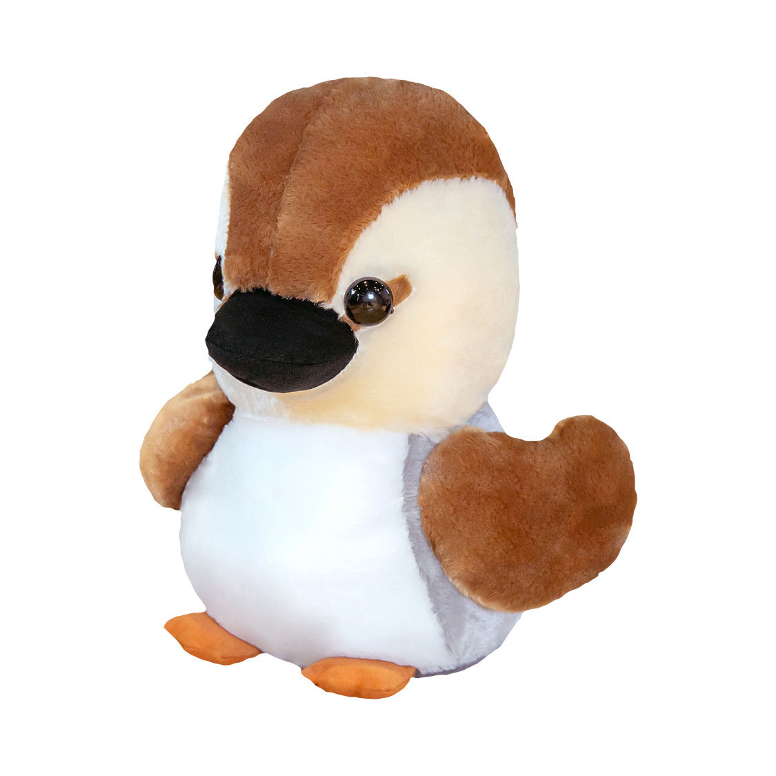 Brown Duck Plush Toy – Soft Sitting Bird Plush Doll for Kids & Collectors