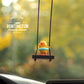 Dashboard Delight: Cute Little Yellow Duck Doll Automobile Hanging Ornament (Cartoon, Multi-Style).