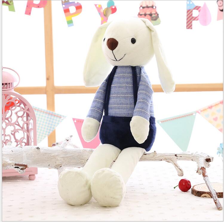 Cute Bunny Rabbit Plush Toy, Crystal Super Soft Plush Doll with PP Cotton Filling