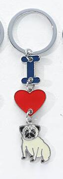 INS Love Dog Pendant, Metal Bag Charm & Keychain Accessory
