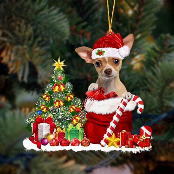 Sleeping Angel Dog Car Pendant, Cute Acrylic Hanging Ornament for Cars, Doors & Home Decor