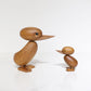 Natural Elegance: Solid Teak Wood Duck Animal Toy & Ornament (Pure Hands Craft).