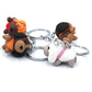 Wool Dog Solid PVC Doll Keychain Bag Pendant