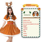 Christmas Bunny Cosplay Uniform, Gold Velvet Women’s Costume Set (Free Size)