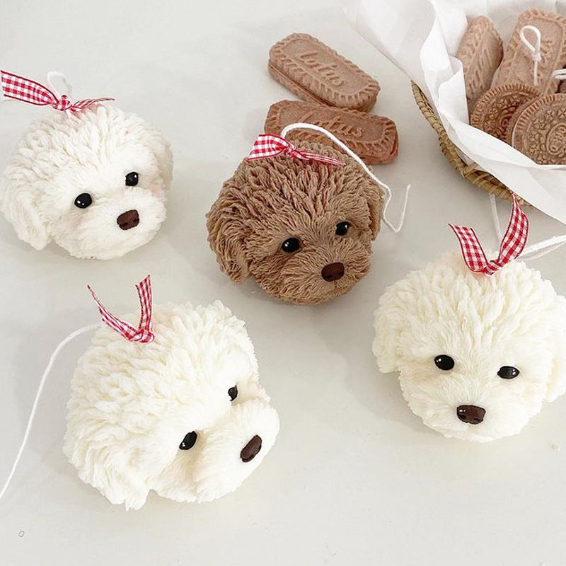 3D Cute Teddy Dog Head Silicone Mold, Baking & Craft Ornament Mold