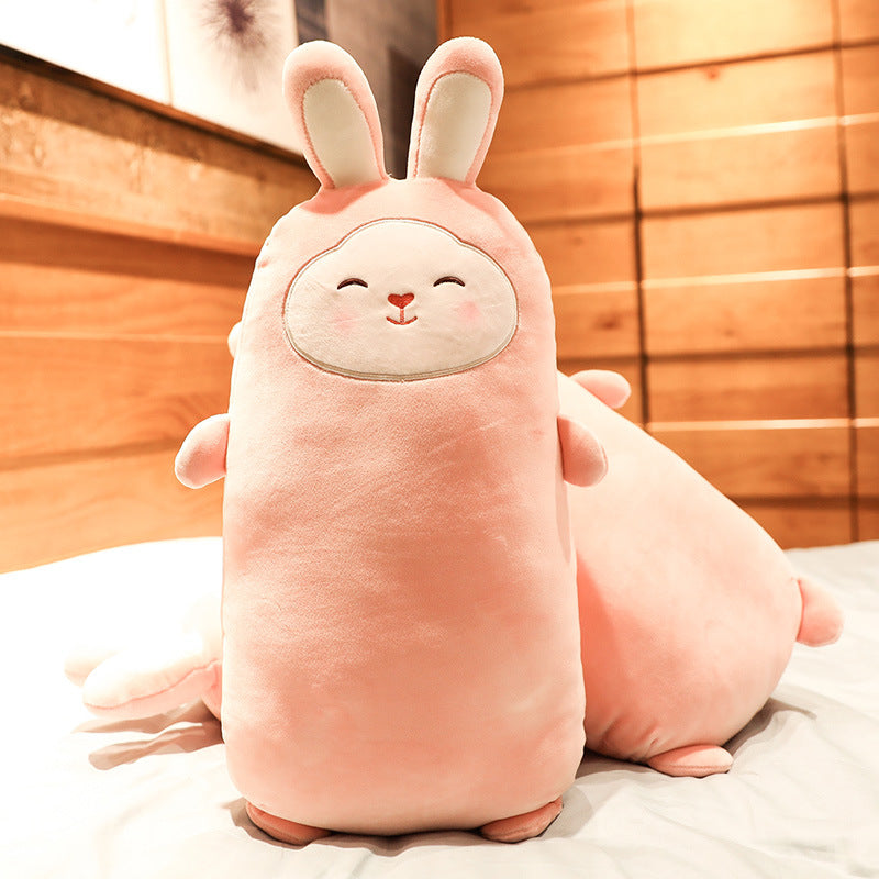Sakura Bunny Plush Toy, Soft Short-Plush Rabbit with PP Cotton Filling