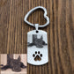 Custom DIY Dog Tag Photo Keychain, Stainless Steel Engraved Pet Portrait Keepsake