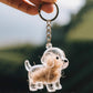 Dog Fur Storage Cute Pendant Keychain Bag Charm