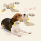 Squeaky Fun: Soft Short Plush Duck Sound Toy for Dogs ($\mathbf{25 \times 31\text{cm}}$).