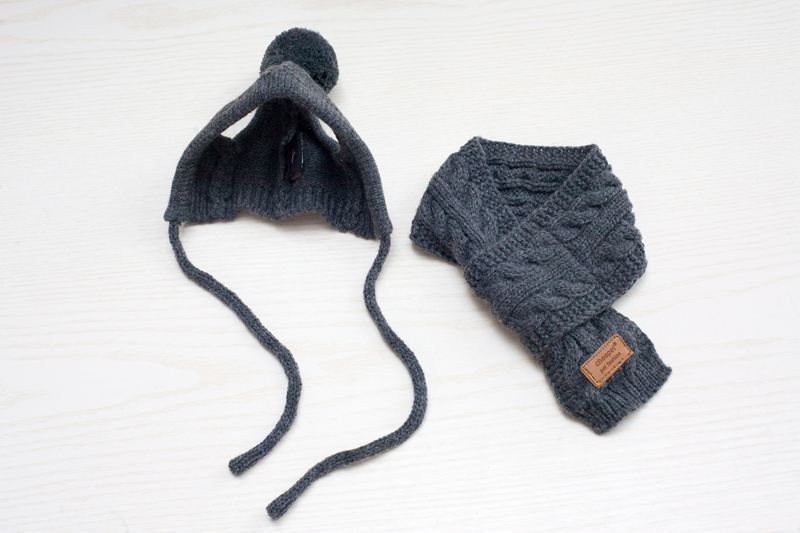 Autumn & Winter Pet Wool Scarf and Hat Set, Trendy Dog Hat & Bib for Teddy, Pomeranian & Small Breeds
