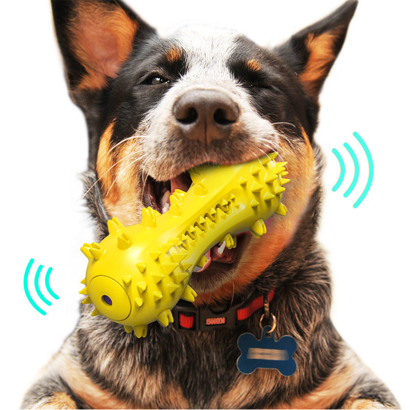 Brush & Play: Vocal Dog Toothbrush Toy (TPR Molar Cleaner, $\mathbf{160\text{g}}$).