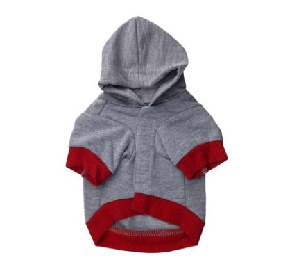 “Hug The Dog” Printed Pet T-Shirt with Hat, Cotton Casual Clothing for Small Dogs & Teddy Breeds