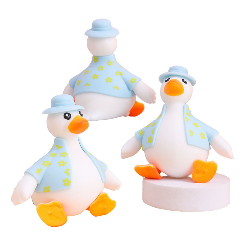 Bouncy Duck Stress Relief Toy – Cute Pinch Duck Trick Toy for Fun & Sensory Play