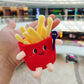 Cartoon Plush Hamburger, Fries, Hot Dog & Chicken Leg Keychain – Cute Food Plush Pendant