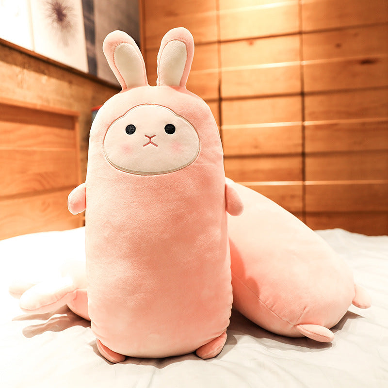 Sakura Bunny Plush Toy, Soft Short-Plush Rabbit with PP Cotton Filling