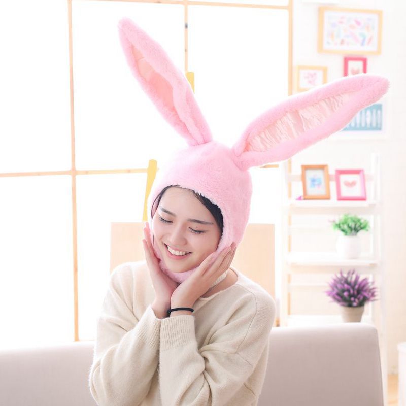 Bunny Ears Hat, Plush Headgear & Cute Photo Prop