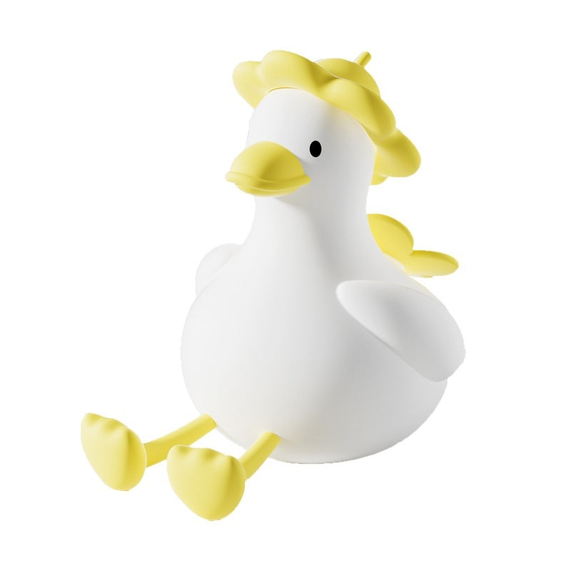 Cute Duck Night Lamp – Baby Feeding Light with Eye Protection & Mobile Phone Holder