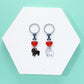 INS Love Dog Pendant, Metal Bag Charm & Keychain Accessory