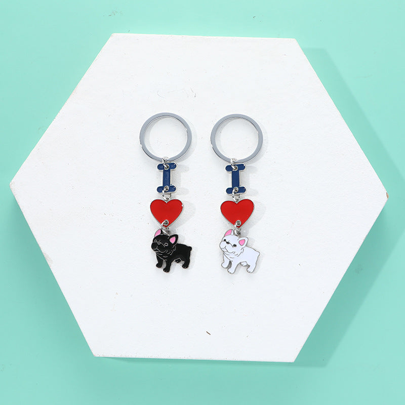 INS Love Dog Pendant, Metal Bag Charm & Keychain Accessory