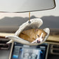Sleeping Angel Dog Car Pendant, Acrylic Hanging Ornament for Cars, Doors & Home Decor