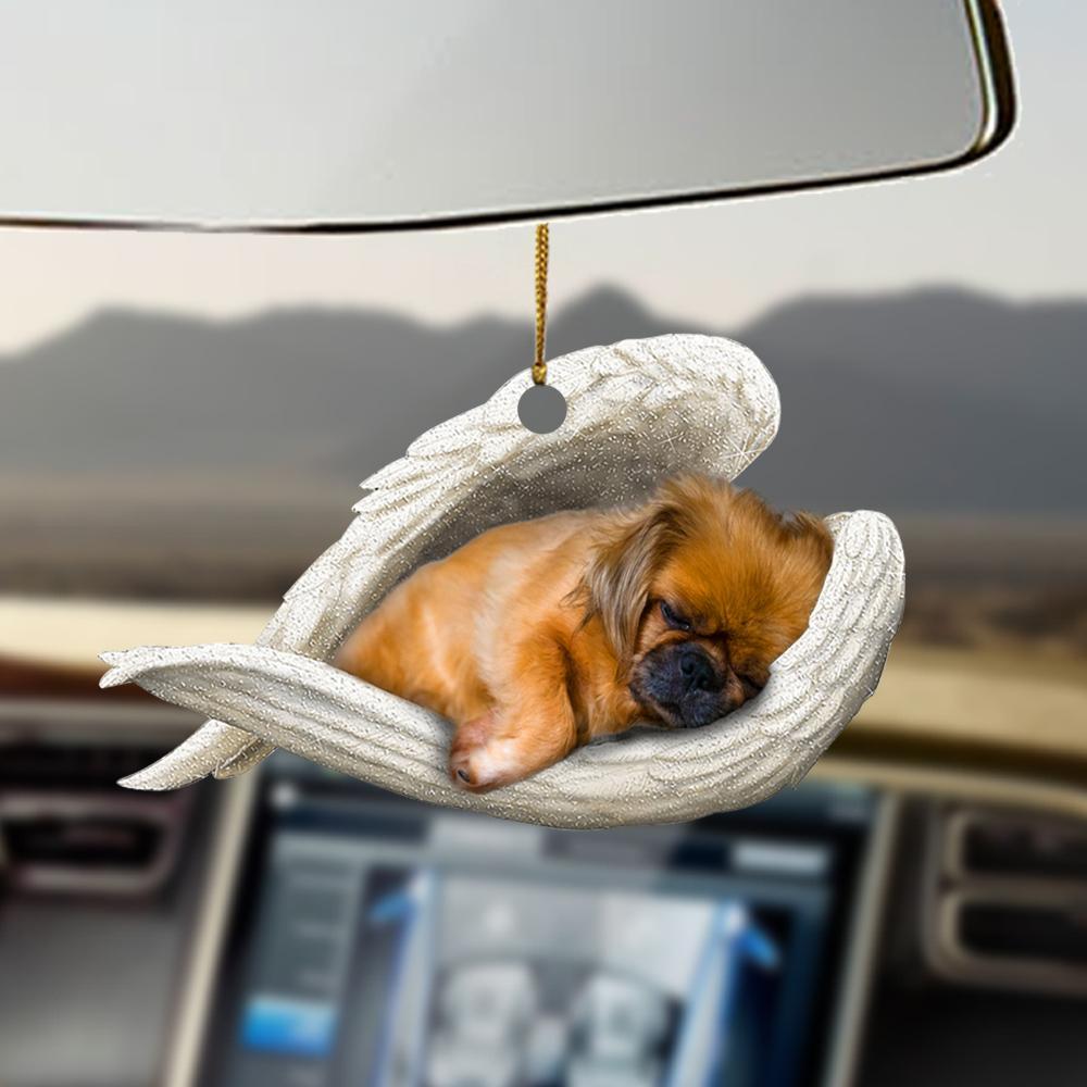Sleeping Angel Dog Car Pendant, Acrylic Hanging Ornament for Cars, Doors & Home Display