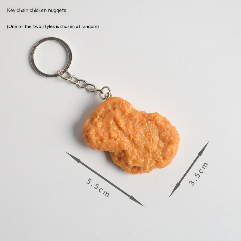 Ready to Wear Your Favorite Snack? Choose Your Chicken or Fries Keychain Style Today.