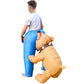 Halloween Inflatable Dog Costume, Funny Festival Bite-Ass Inflatable Clothing