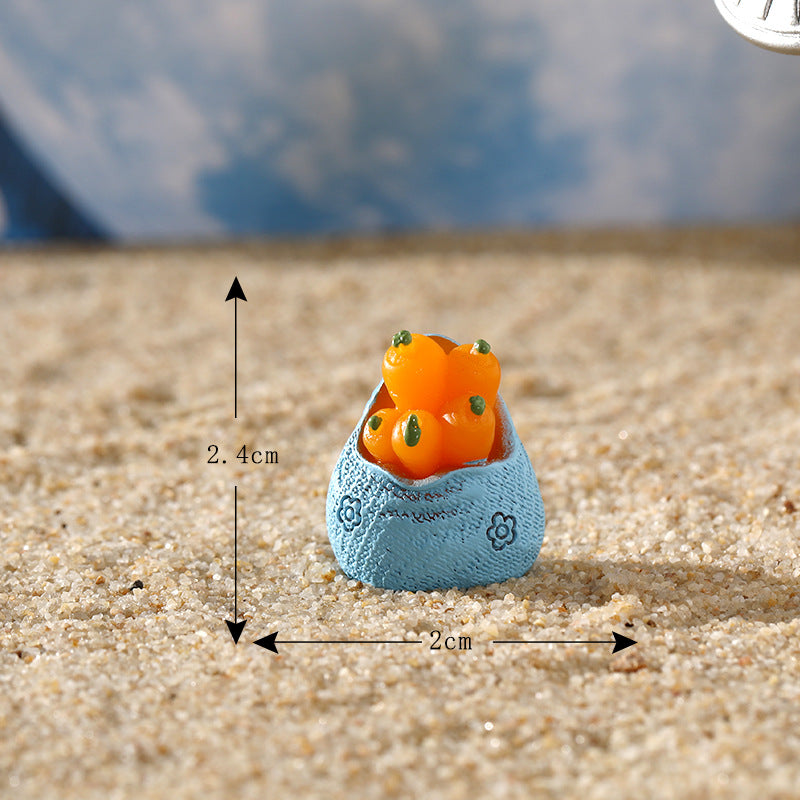 Cartoon Bunny Resin Ornament, Cute Decorative Figurine