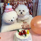 Cute Birthday Cake Hat for Pets, Plush Creative Dog & Cat Hat with Chew-Friendly Design