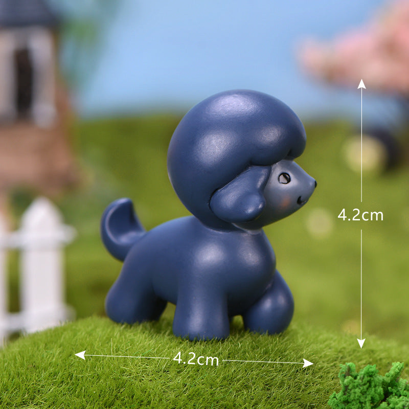 Micro Landscape Bonsai Dog Ornament, Small Cartoon Resin Decorative Craft